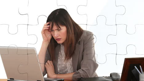 White-figure-holding-jigsaw-pieces-to-solve-business-problem