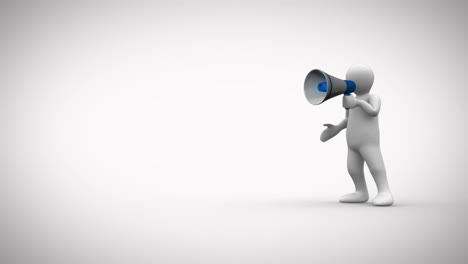 Animation-of-a-3D-character-yelling-in-a-megaphone