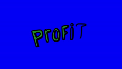 Animation-of-the-slowly-appearing-word-profit