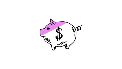 Trächtiges-Rosa-Sparschwein