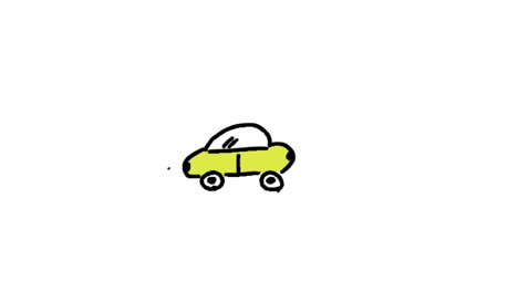 Animation-of-appearing-colourful-driving-car