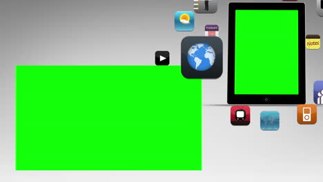 Tablet-Bildschirm-Und-App-Animation-Mit-Chroma-Key