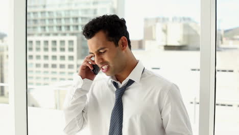 Excited-handsome-businessman-phoning