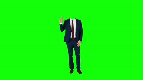 Headless-businessman-gesturing-to-camera