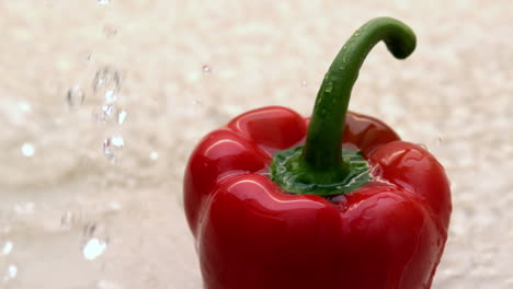 Water-pouring-on-red-pepper