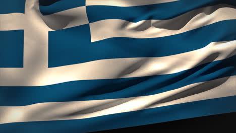 Digitally-generated-greece-flag-waving