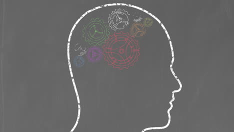 Cogs-and-wheels-in-chalk-drawn-head-outline