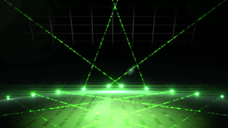 Grüne-Lasershow-Auf-Schwarzem-Hintergrund
