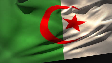 Digital-Generierte-Algerische-Flagge-Winkt