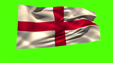 Bandera-Nacional-De-Inglaterra-Ondeando-En-La-Brisa