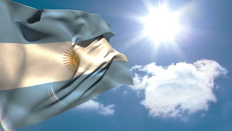 Argentina-national-flag-waving