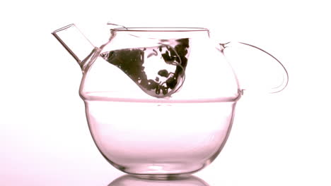 Teabag-falling-into-glass-teapot
