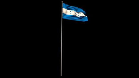 Honduras-national-flag-waving-on-flagpole