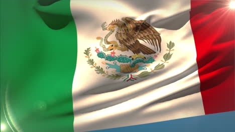 Large-mexico-national-flag-waving-