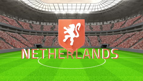 Mensaje-De-La-Copa-Mundial-De-Holanda-Con-Insignia-Y-Texto.