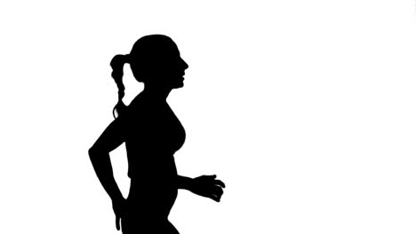 Fit-woman-jogging-on-white-background