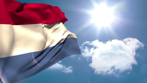 Niederländische-Nationalflagge-Weht