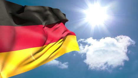 German-national-flag-waving