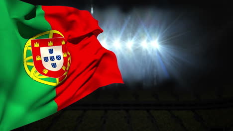 Large-portugal-national-flag-waving-