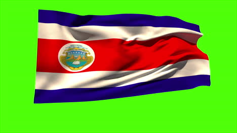 Costa-rica-national-flag-blowing-in-the-breeze