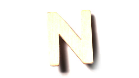 The-letter-n-rising-on-white-background