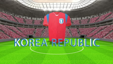 Mensaje-De-La-Copa-Mundial-De-La-República-De-Corea-Con-Camiseta-Y-Texto.