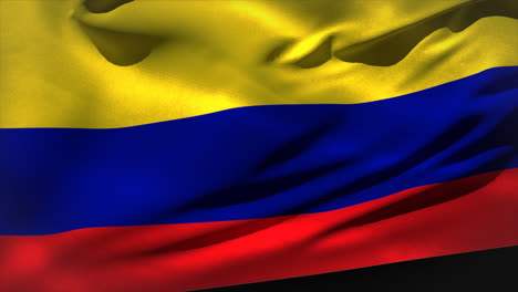 Gran-Bandera-Nacional-De-Colombia-Ondeando-