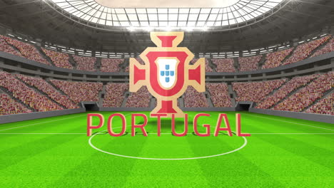 Portugal-WM-Nachricht-Mit-Abzeichen-Und-Text