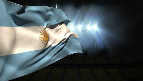Large-argentina-national-flag-waving-