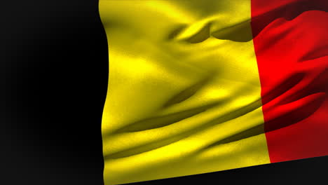 Gran-Bandera-Nacional-De-Bélgica-Ondeando-