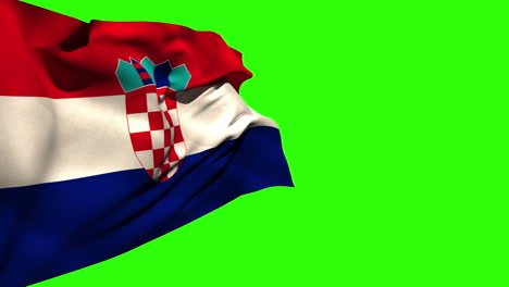 Gran-Bandera-Nacional-De-Croacia-Ondeando