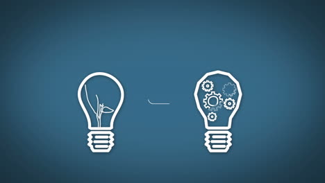 Light-bulb-graphics-appearing-on-blue-background