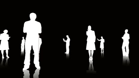 White-silhouettes-of-business-people