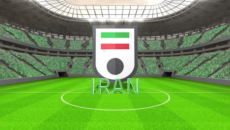 Mensaje-De-La-Copa-Mundial-De-Irán-Con-Insignia-Y-Texto.