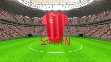 Mensaje-De-La-Copa-Mundial-De-España-Con-Camiseta-Y-Texto