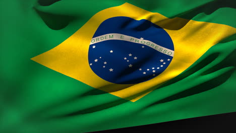 Digitally-generated-brazil-flag-waving