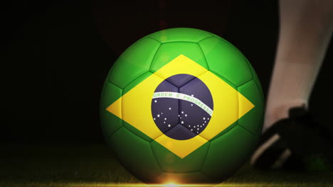 Football-montage-advertisement-for-brazil