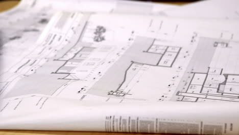 Blueprints-on-architects-desk