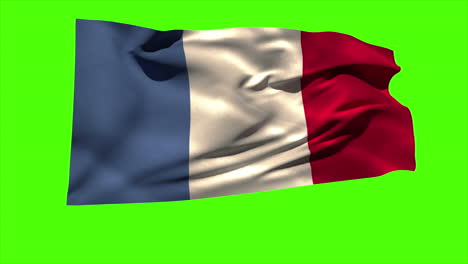 Frankreich-Nationalflagge-Weht-Im-Wind