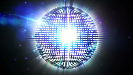 Shiny-disco-ball-spinning-around