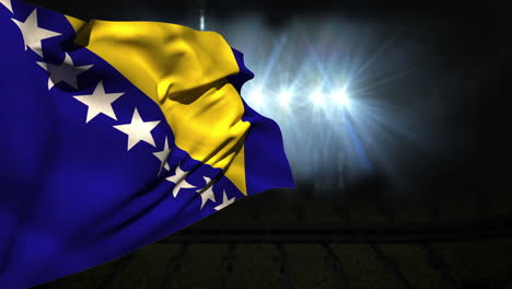 Large-bosnia-national-flag-waving-
