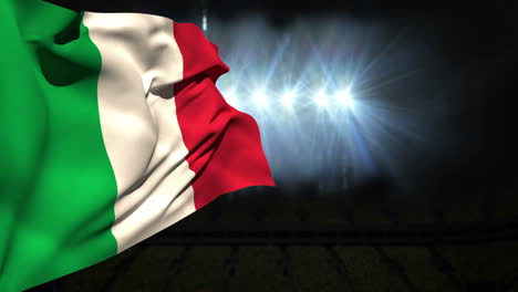 Gran-Bandera-Nacional-De-Italia-Ondeando-