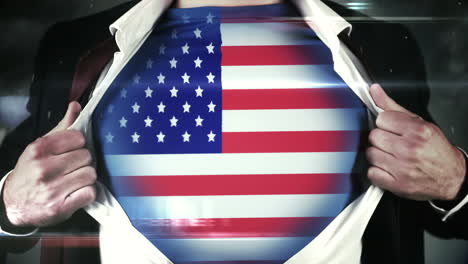 Businessman-opening-shirt-to-reveal-USA-flag-
