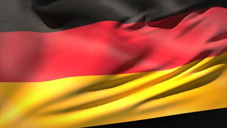 Large-german-national-flag-waving-