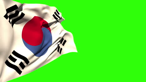 Large-korea-republic-national-flag-blowing