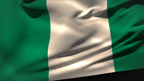 Große-Nigerianische-Nationalflagge-Weht-