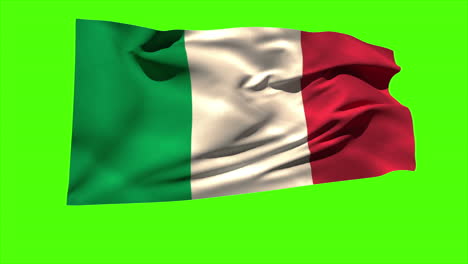 Italienische-Nationalflagge-Weht-Im-Wind