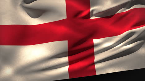 Große-Englische-Nationalflagge-Weht-