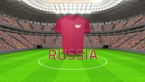 Mensaje-De-La-Copa-Mundial-De-Rusia-Con-Camiseta-Y-Texto