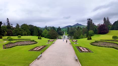 Ireland-Epic-Locations-Powerscourt-Gardens-Wicklow-formal-garden-with-the-sugarloaf-mountain-in-the-background